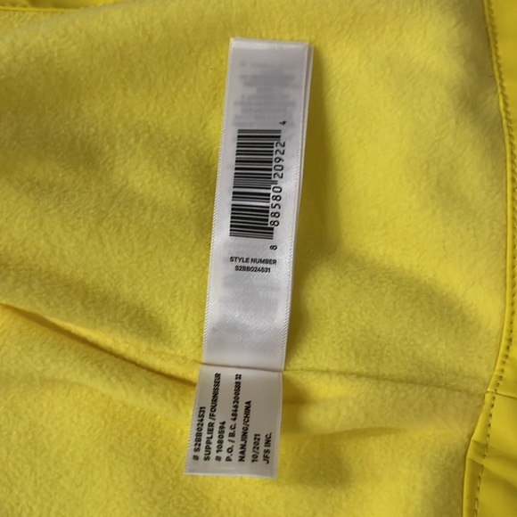 *NEW* Joe Fresh Fleece-lined Water Resistant Baby Raincoat Jacket - Size: 3-6m - Picture 7 of 10